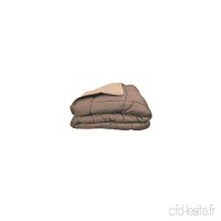 Couette bicolore Polyester Taupe/Lin 220 x 240 cm - POYET MOTTE - Gamme CALGARY - B00SKZTT1I